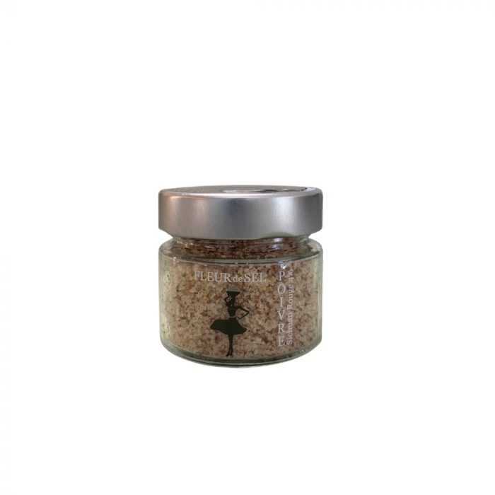L'image décrit un pot de fleur de sel au poivre de sichuan