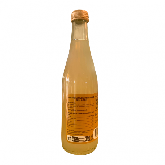 L'image représente l'étiquette du ginger beer " french"