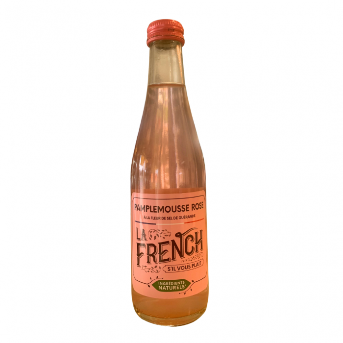 L'image représente le soda pamplemousse "La French"