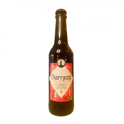L'image représente une bière aromatisée à la cerise et griotte